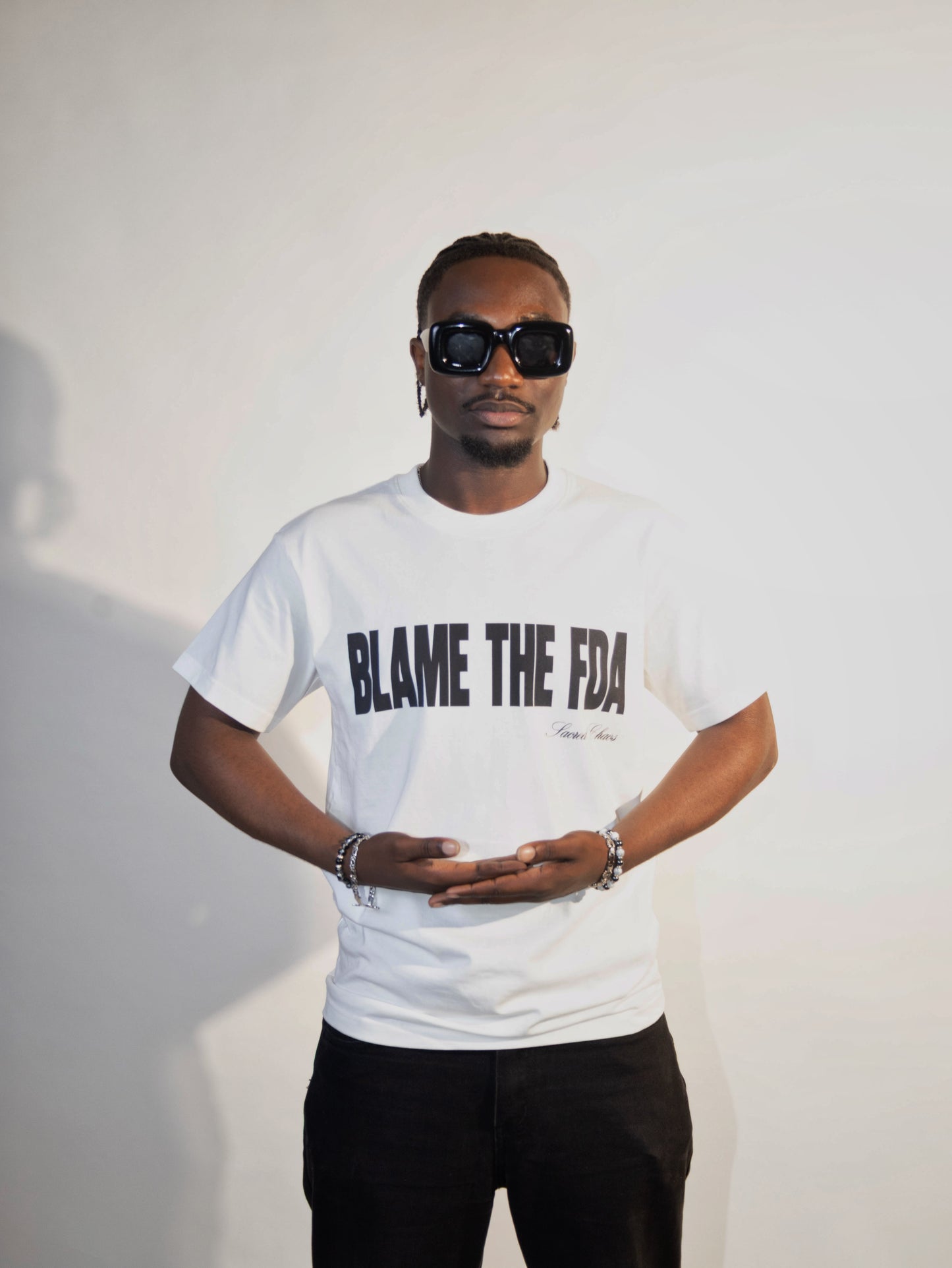 BLAME THE FDA (white)