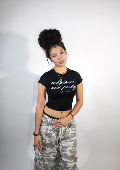 Enlightened and Pretty (croptop black)