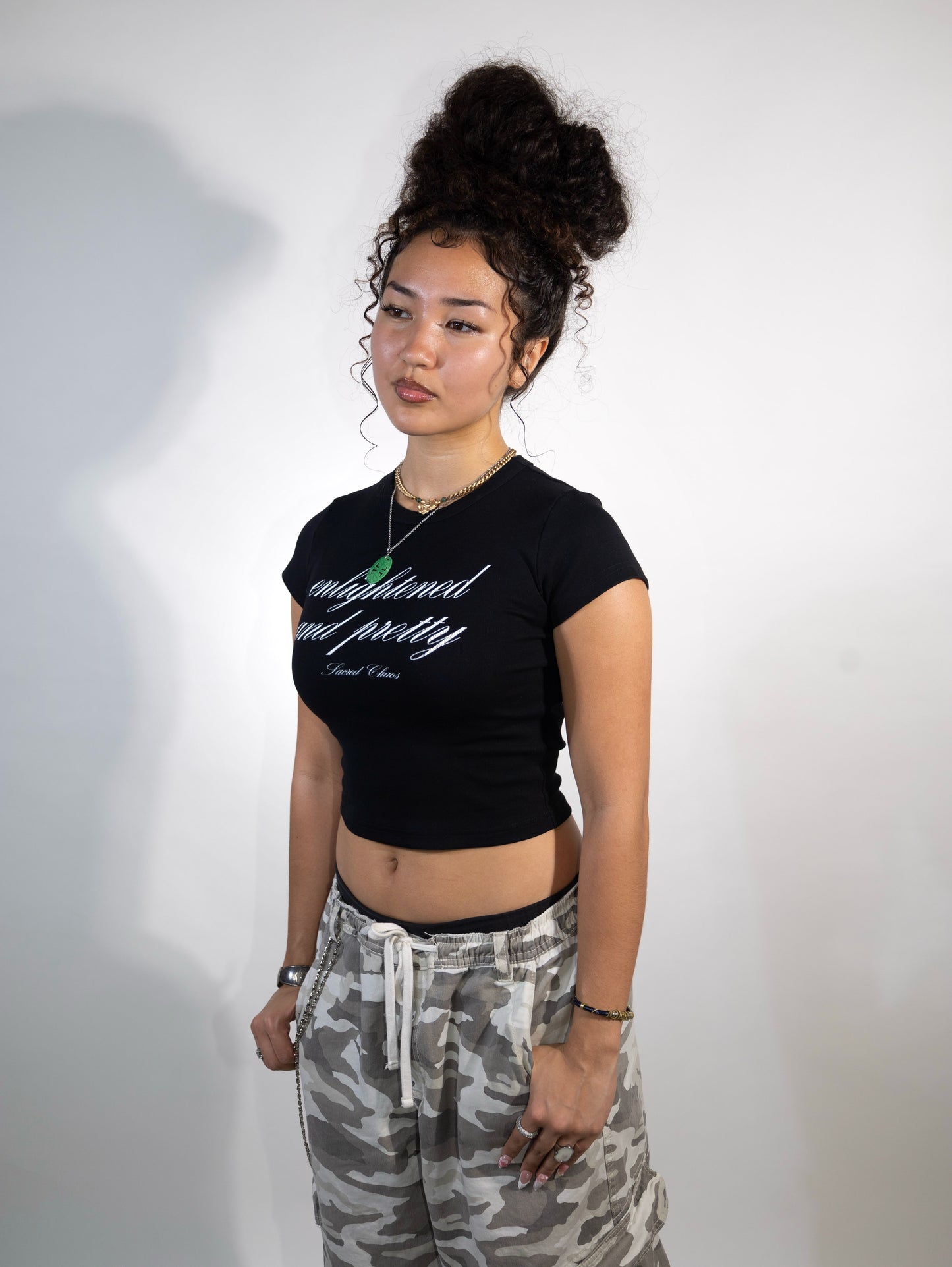 Enlightened and Pretty (croptop black)