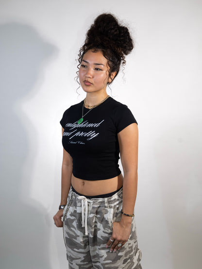 Enlightened and Pretty (croptop black)