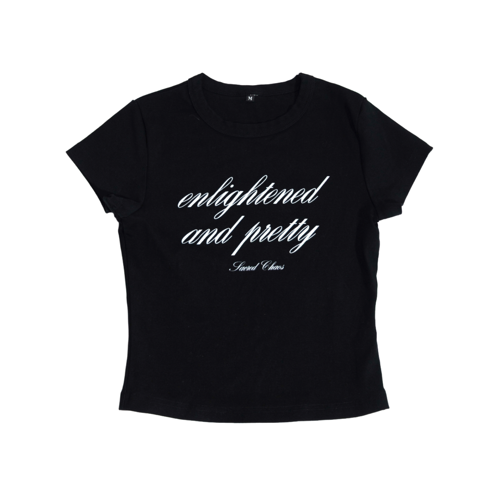 Enlightened and Pretty (croptop black)