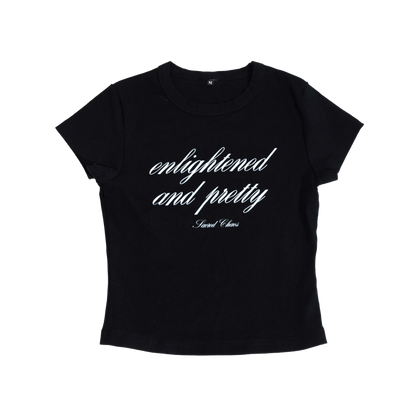 Enlightened and Pretty (croptop black)