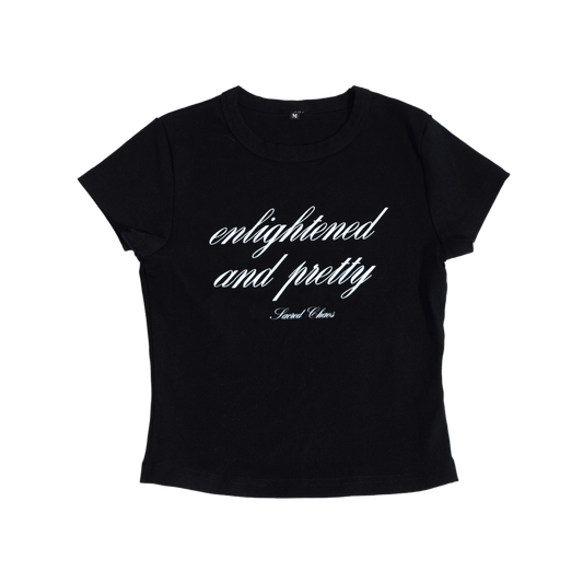 Enlightened and Pretty (croptop black)